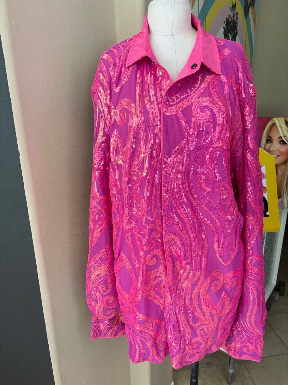 SHEIN Sequin Top